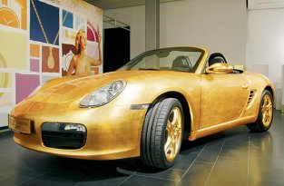 Porsche из золота, офигеть (6 фото)