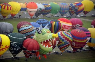 Фестивали воздушных шаров во Франции и США (19 фото)