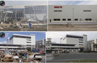 Природная катастрофа в Японии: сразу после удара стихии и 6 месяцев спустя (24 фото)