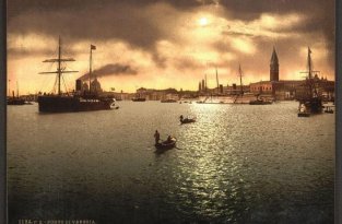Колоризированные фотографии Венеции конца 19 века (34 фотографии)
