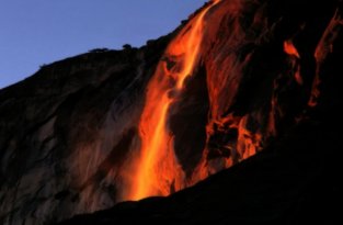 Удивительный водопад огня (9 фото)