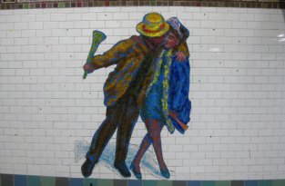 Подземное искусство в метро Нью-Йорка (10 фото)