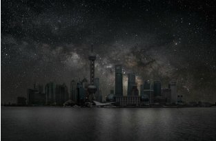 Города под звездным небом (10 фото)