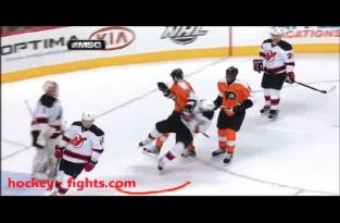 Жесткая хоккейная драка с участием Ковальчука
