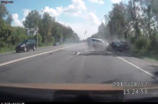 Подборка самых жестоких лобовых аварий на дорогах России (жесть)