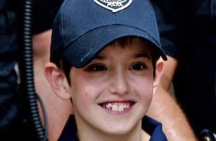 Американская полиция исполнила последнее желание больного мальчика (7 фото)