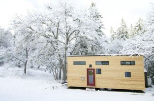 Уютный дом в вагончике (19 фото)