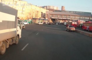 Конфликт на дороге во Владивостоке