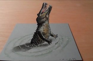 Рисуем крокодила в 3D