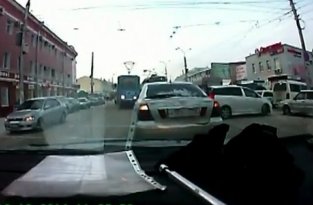 Погоня в центре Иркутска