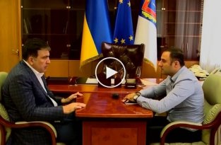 Глава одесской милиции на приеме у губернатора Михаила Саакашвили
