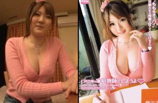 Как японцы с помощью фотошопа меняют лица героинь для обложек порнофильмов (18 фото)