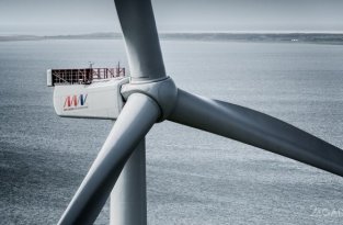 Датский ветряк-голиаф поставил рекорд по выработке энергии (3 фото)