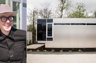 Этот домик площадью 32 кв. метра создал профессор, проживший год в мусорном контейнере (11 фото)