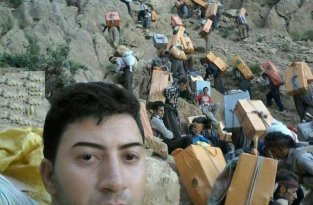Опасная, но прибыльная работенка курдских контрабандистов (10 фото)