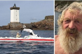 70-летний пенсионер успешно пересёк Атлантику на каяке — в третий раз (6 фото)
