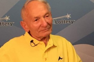 92-летний американец одержал победу в лотерее (2 фото)