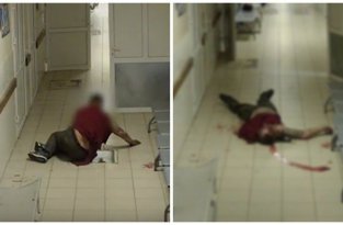 Беспомощный пациент умирал на полу больничного коридора: идет следствие (6 фото + 2 видео)
