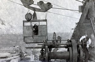Редкие фотографии строительства маяка на мысе Бичи-Хед в начале прошлого столетия (22 фото)
