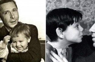 20 домашних фото советских звезд с детьми (21 фото)