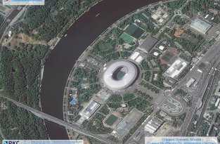 Опубликованы снимки всех 12 стадионов ЧМ-2018, сделанные из космоса (12 фото)