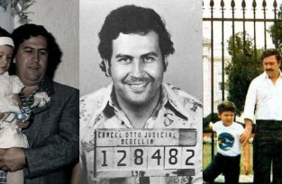 Жизнь кокаинового короля Пабло Эскобара в фотографиях (21 фото)