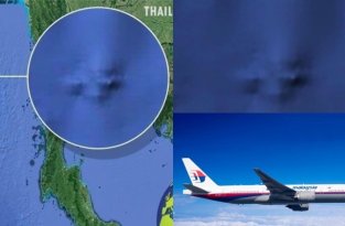 На картах Google разглядели пропавший малазийский самолет (4 фото)