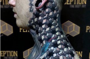 3D-татуировки и оптические иллюзии на коже (27 фото)