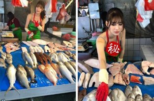Самая красивая в мире продавщица живет в Тайване (9 фото + 1 видео)