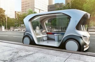 Компания Bosch представила концепт беспилотного электрического автомобиля (8 фото)