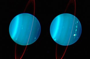 Названа возможная причина наклона оси вращения Урана (2 фото + 1 видео)