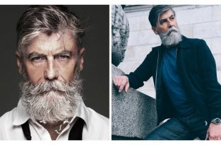 Борода - страшная сила: 60-летний пенсионер исполнил свою мечту и стал моделью (21 фото)