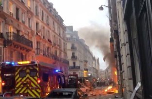 Мощный взрыв бытового газа прогремел в центре Парижа, есть пострадавшие (7 фото + 1 видео)