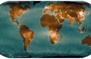 В Сети появилась карта Земли с загрязнённостью воздуха (2 фото)