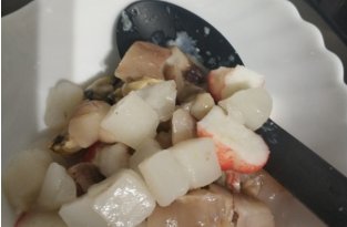 Фейковый коктейль из морепродуктов с креветками (3 фото)