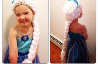 Прически диснеевских принцесс для девочек, больных раком (11 фото)