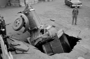 Автомобильные ретро-аварии Бостона 1930-х годов (42 фото)