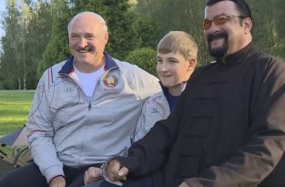 Стивен Сигал побывал в гостях у Александра Лукашенко (8 фото + видео)