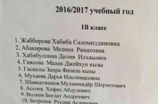 Пользователи сети возмутились списком учеников школы в Котельниках (2 фото)