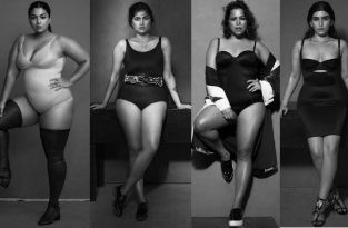 Индийское издание Cosmopolitan опубликовало потрясающе сексуальную фотосессию полных моделей (7 фото)