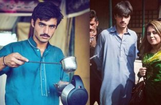 «Горячий продавец чая» из Пакистана подписал модельный контракт благодаря Сети (9 фото)