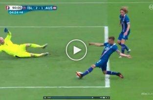 У исландского комментатора началась истерика после второго гола в ворота Австрии 