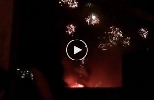 Пожар на складе пиротехники под Екатеринбургом 