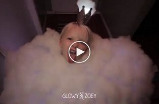 Папа нарядил дочь грозовым облаком на Хеллоуин