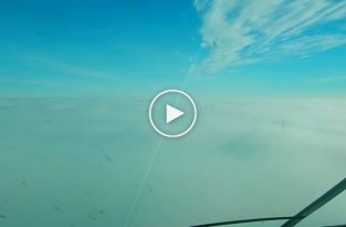 Посадка самолета в условиях густого тумана