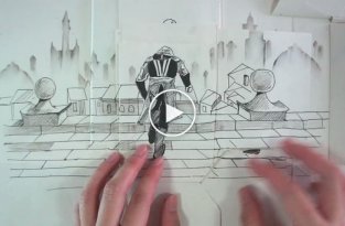 Бумажный Assassin's Creed от талантливого аниматора из Сингапура 