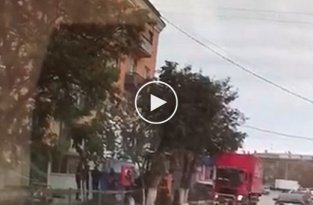 Взрыв газа в Волгограде засняли на видео очевидца