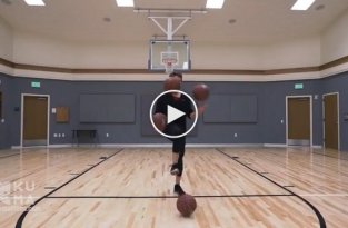 Трюки и жонглирование баскетбольными мячами
