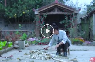 Ручное изготовление бумаги в Китае