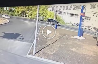 В Самарской области зазевавшийся водитель устроил ДТП